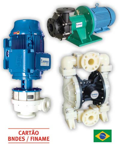 centrifugas Bomax do Brasil, fabricante de bombas pneumáticas, centrífugas, dosadoras, filtro prensa, magnéticas para liquídos / produtos químicos corrosivos